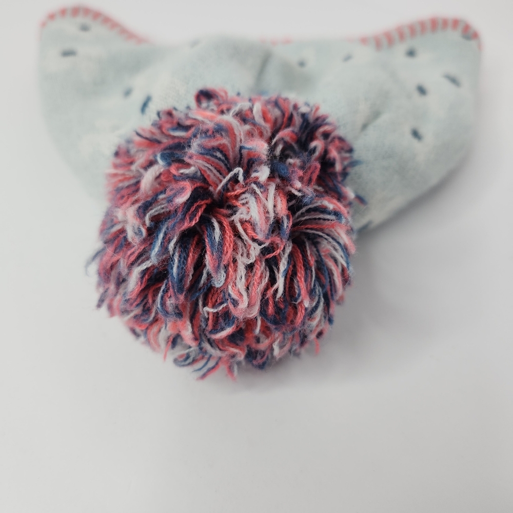 The North Face Kids' Pom-Pom Beanie Winter Hat Gray and Red XS 6-24 Month - Picture 4 of 9